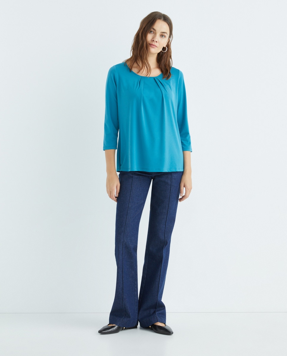 Tshirt uni manches 3/4