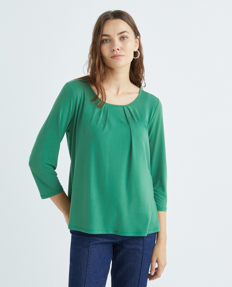 Tshirt uni manches 3/4