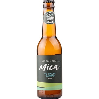 cerveza rubia artesana de Burgos tipo Pilsen sin filtrar botella 33 cl - Mica