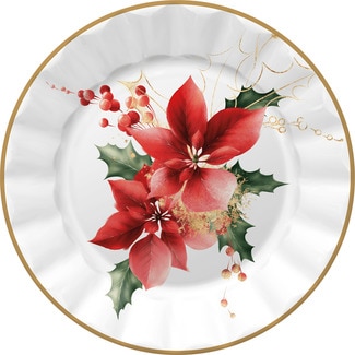 plato decorativo Bouquet 20,5 cm paquete 8 unidades - Gabbiano