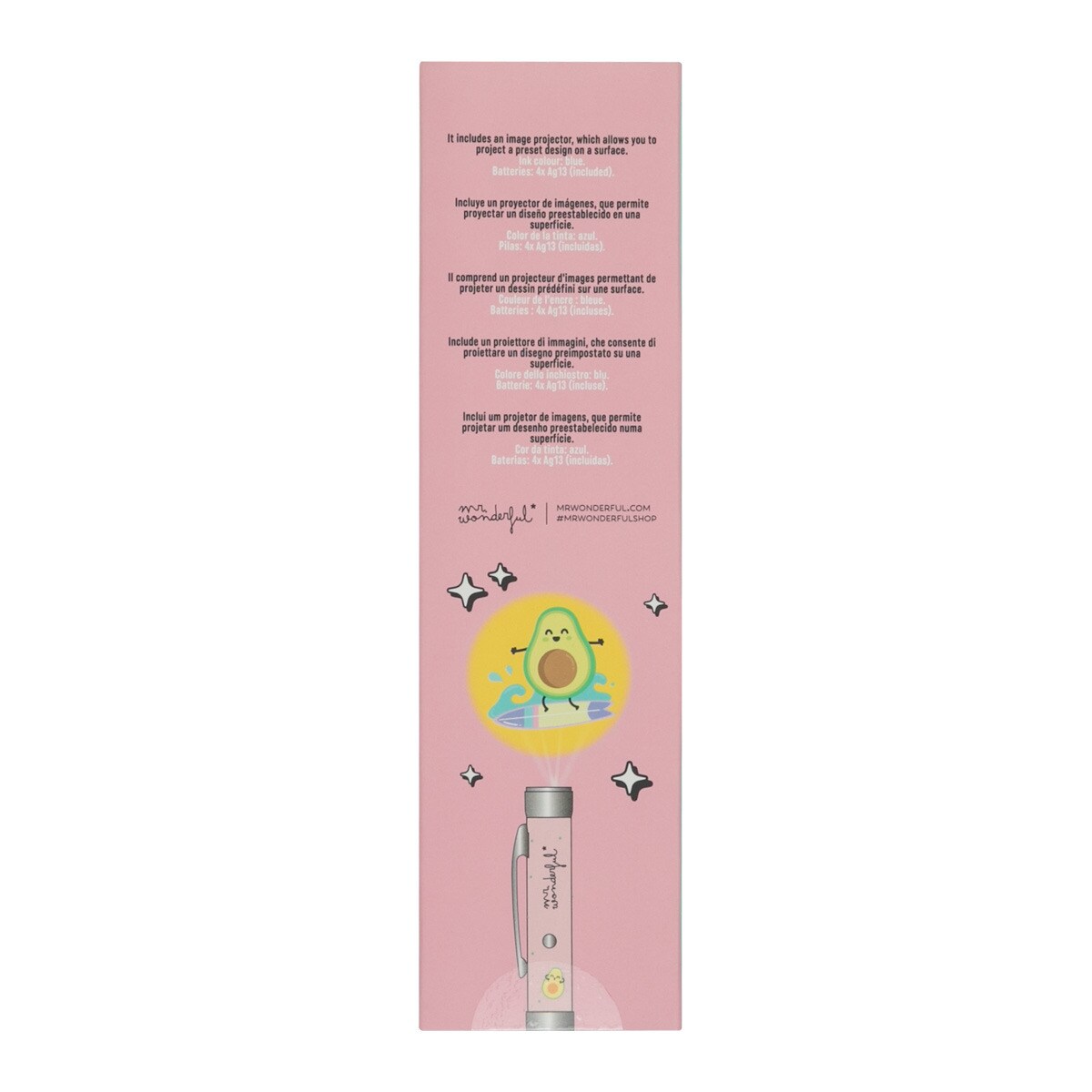 Mr. Wonderful Boli Mit Licht - Avocado Design, Kugelschreiber Mit LED, Aus PVC/PET, Originelles Geschenk