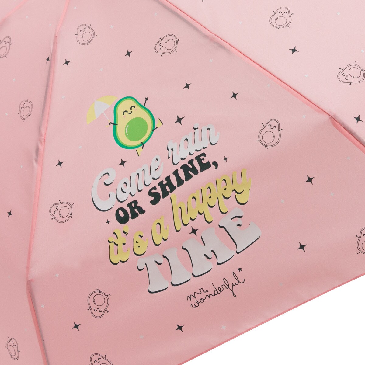 Chapéu de chuva pequeno Mr Wonderful:  Faça chuva ou faça sol, é um momento feliz 5