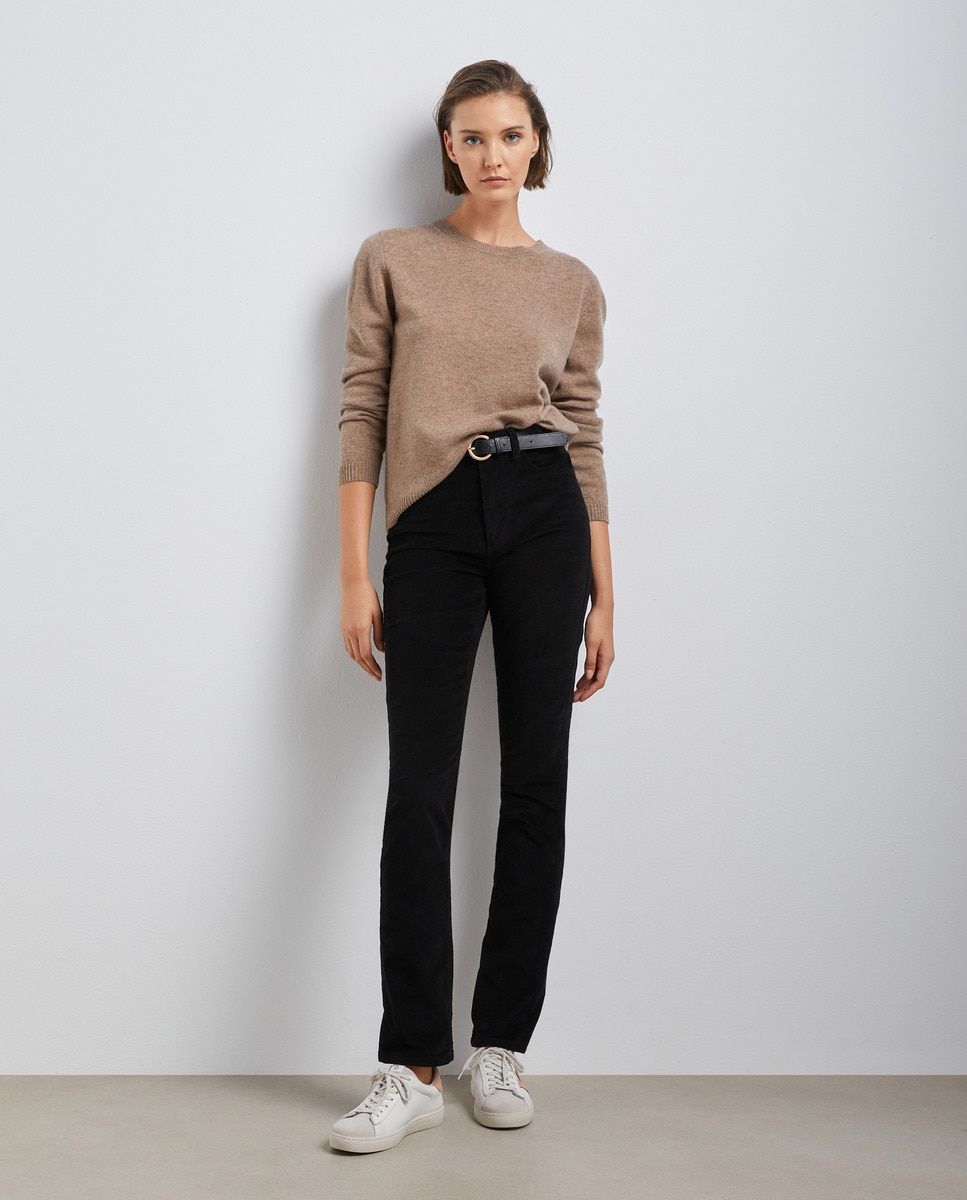 Pantalon droit avec ceinture