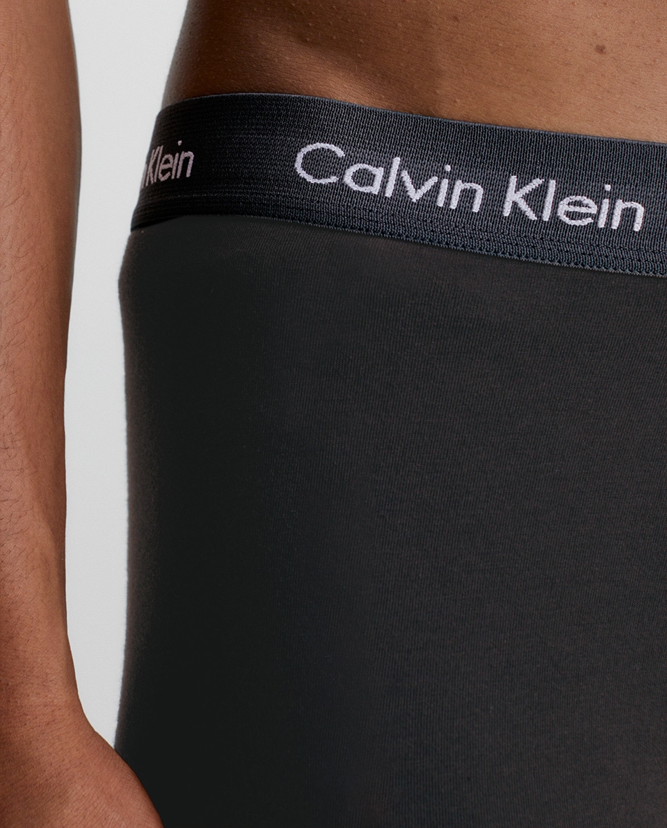 Pack de 3 Boxers de Cintura Baixa - Cotton Stretch Azul-4
