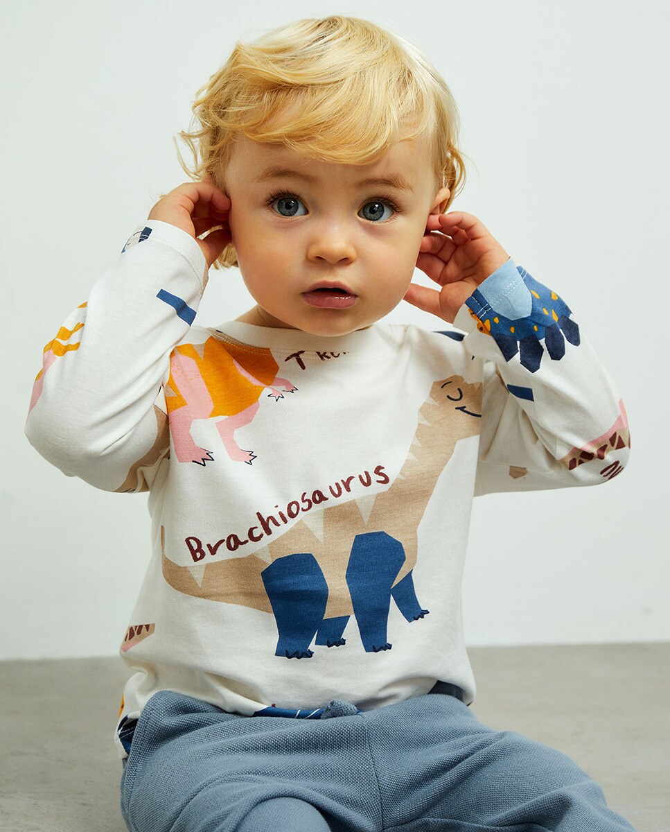 Tshirt imprimé dinosaures