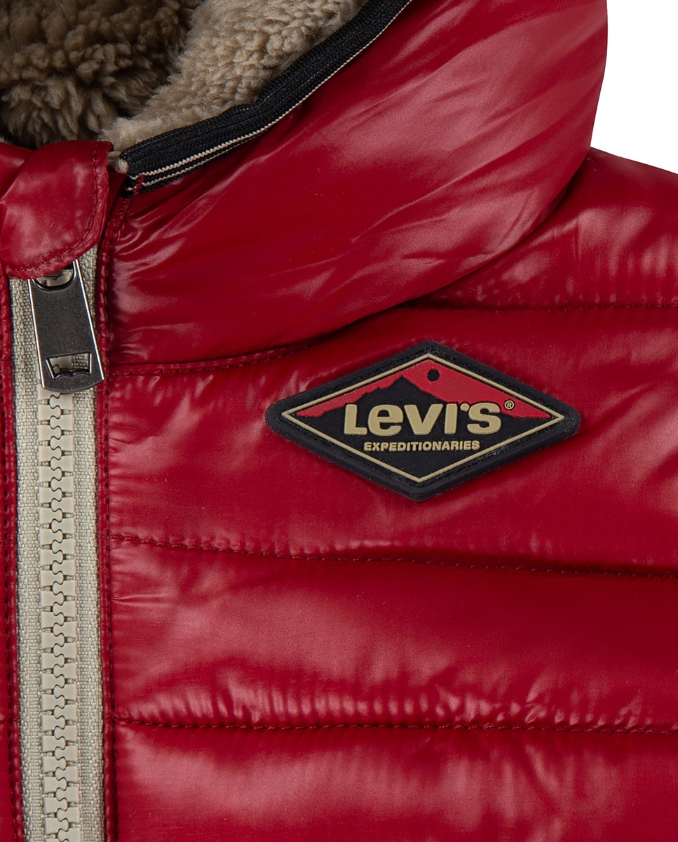 Casaco Insuflado de Bebé Vermelho-4