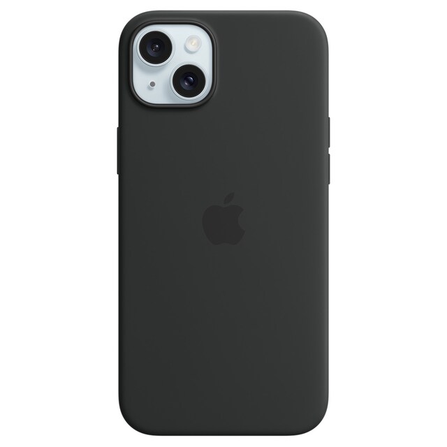 Imagen 0 de Funda de silicona Negra con MagSafe para el iPhone 15 Plus