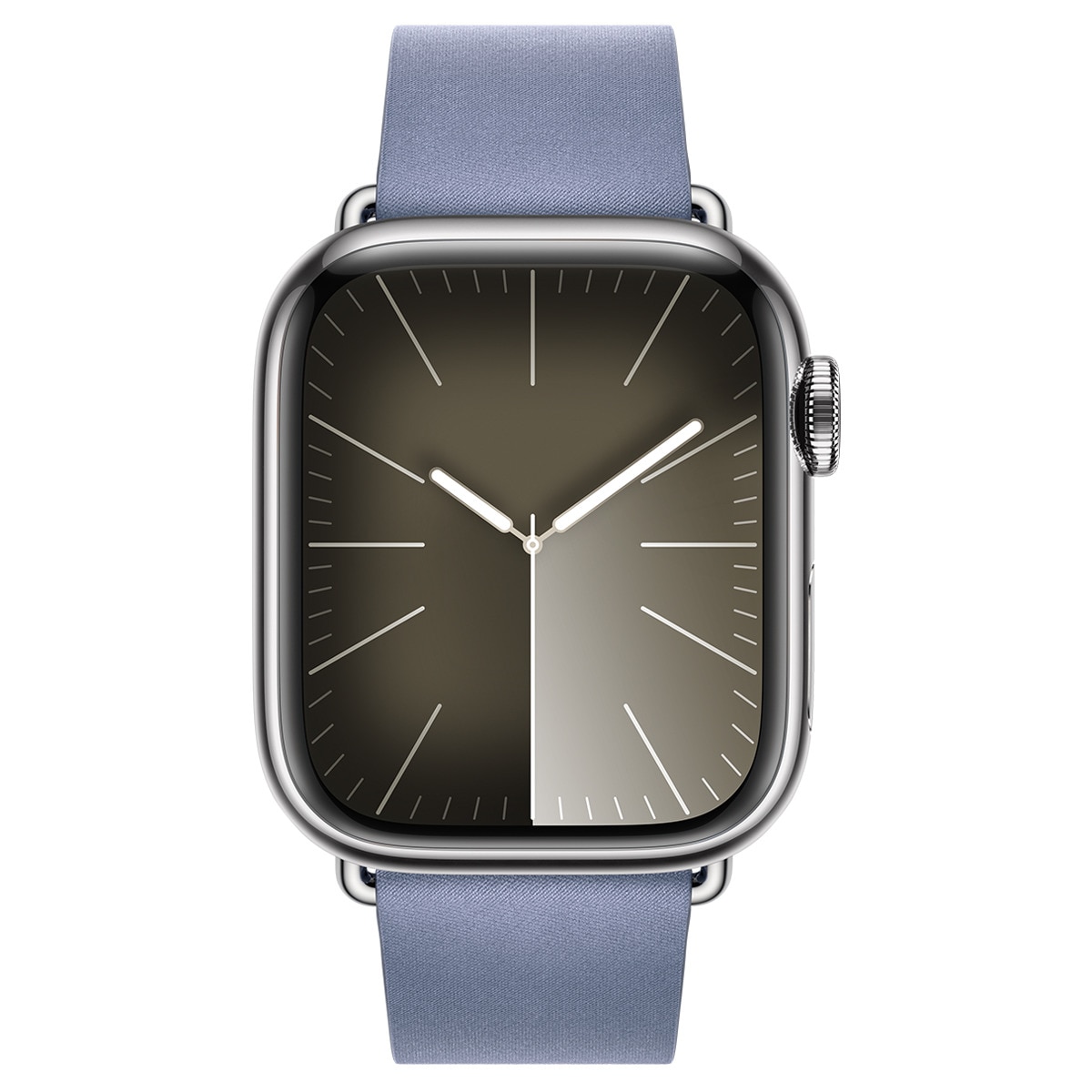 Correa con Hebilla Moderna Apple en color azul lavanda para AppleWatch de 41mm - Talla L Azul lavanda-3