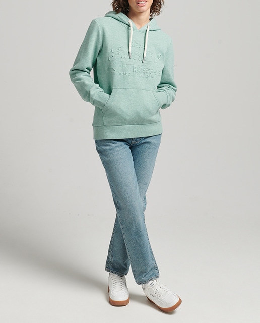 Imagen 0 de Sudadera de mujer con capucha Vintage Logo Embossed