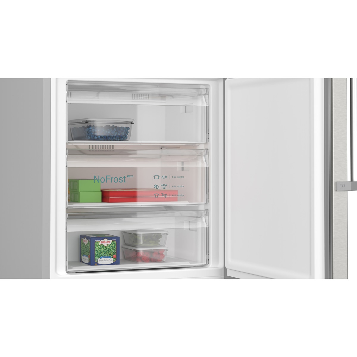 Frigorífico Combinado Siemens iQ500 KG49NAICT No Frost com HyperFresh e de 203 cm - Inox-easyclean Aço inoxidável-10