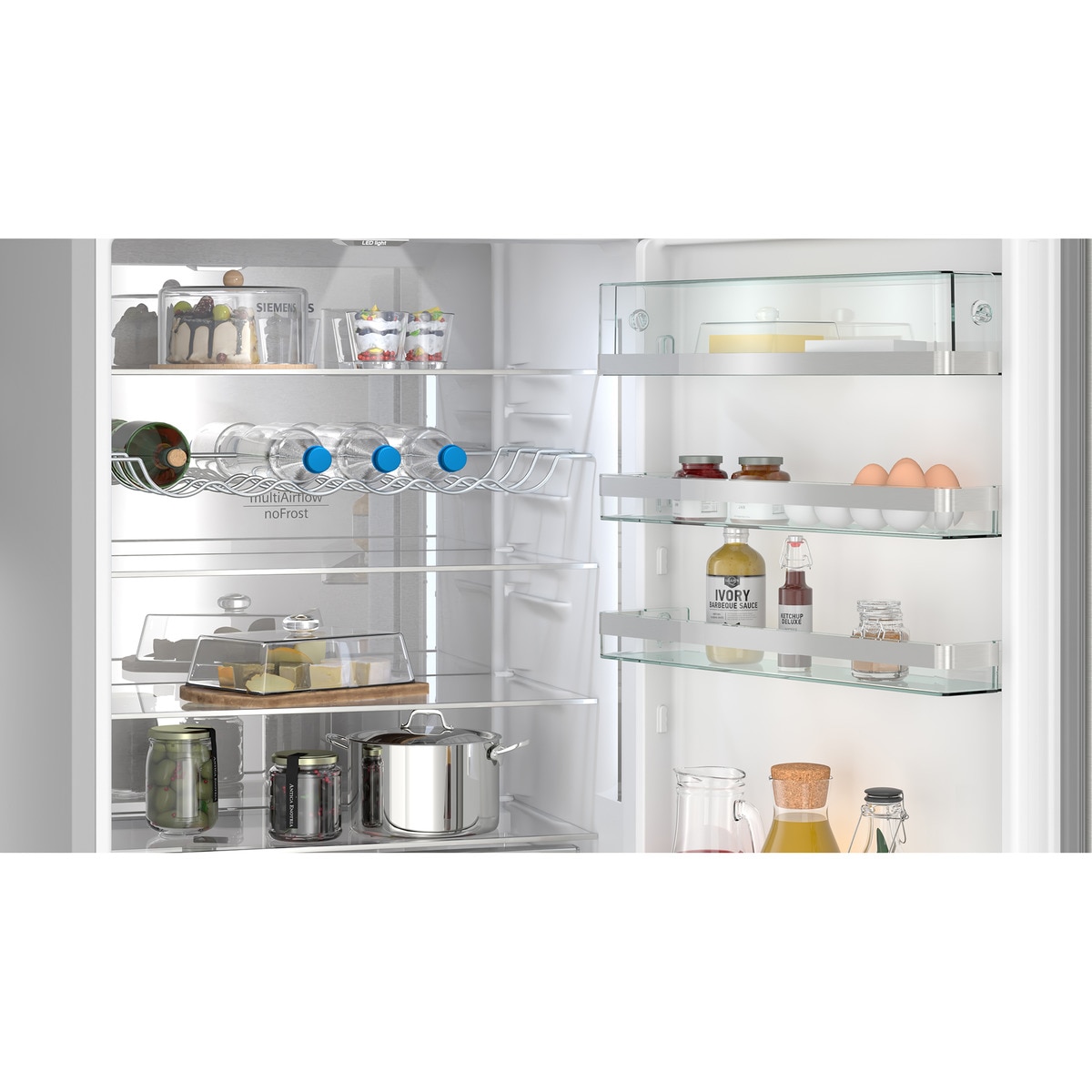 Frigorífico Combinado Siemens iQ500 KG49NAICT No Frost com HyperFresh e de 203 cm - Inox-easyclean Aço inoxidável-8