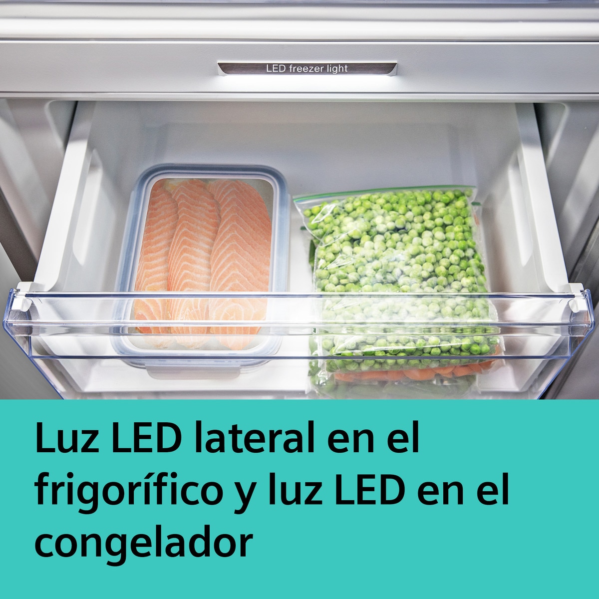 Frigorífico Combinado Siemens iQ500 KG49NAICT No Frost com HyperFresh e de 203 cm - Inox-easyclean Aço inoxidável-6
