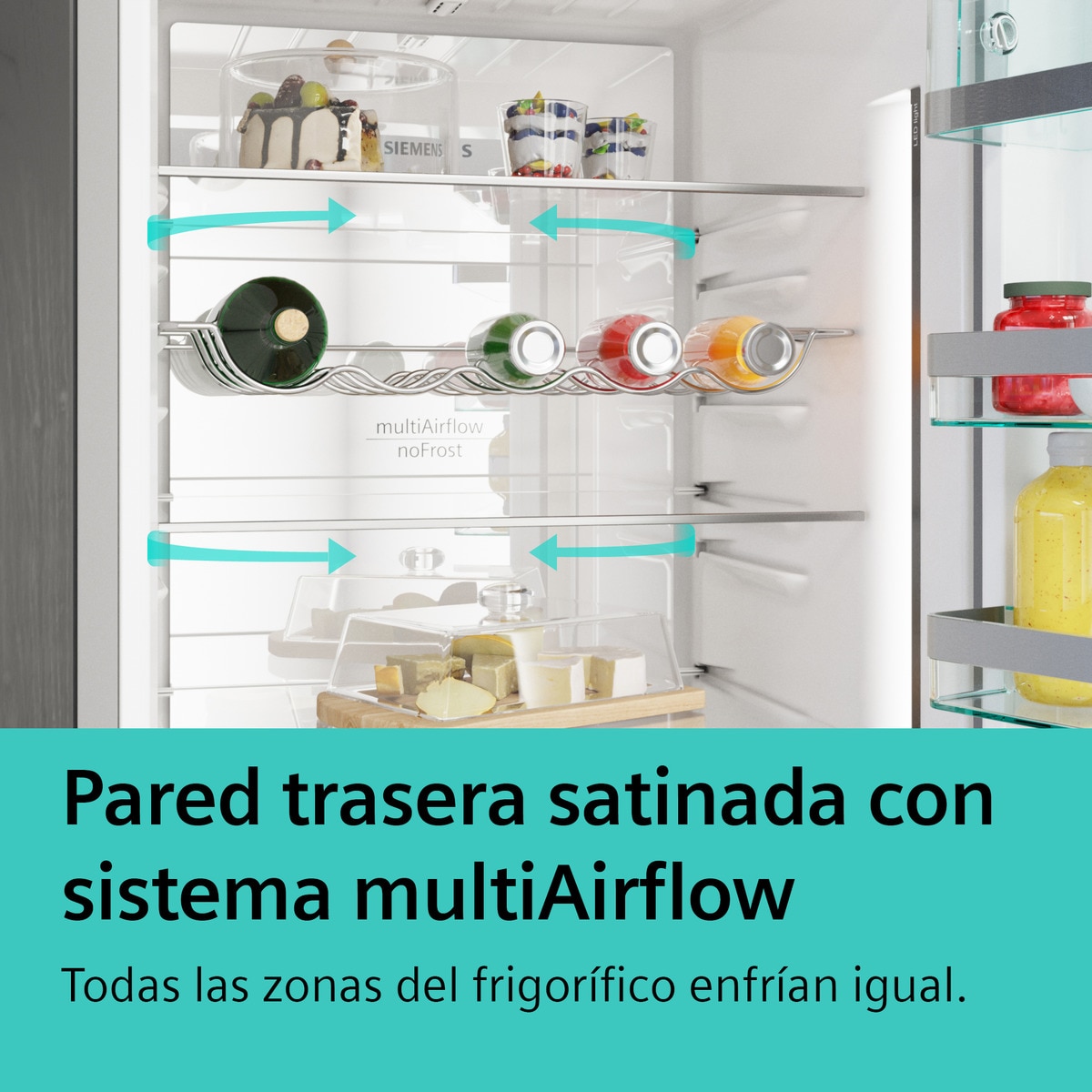 Frigorífico Combinado Siemens iQ300 KG39N2IAF No Frost com hyperFresh de 203 cm - Inox-easyclean Inox-4