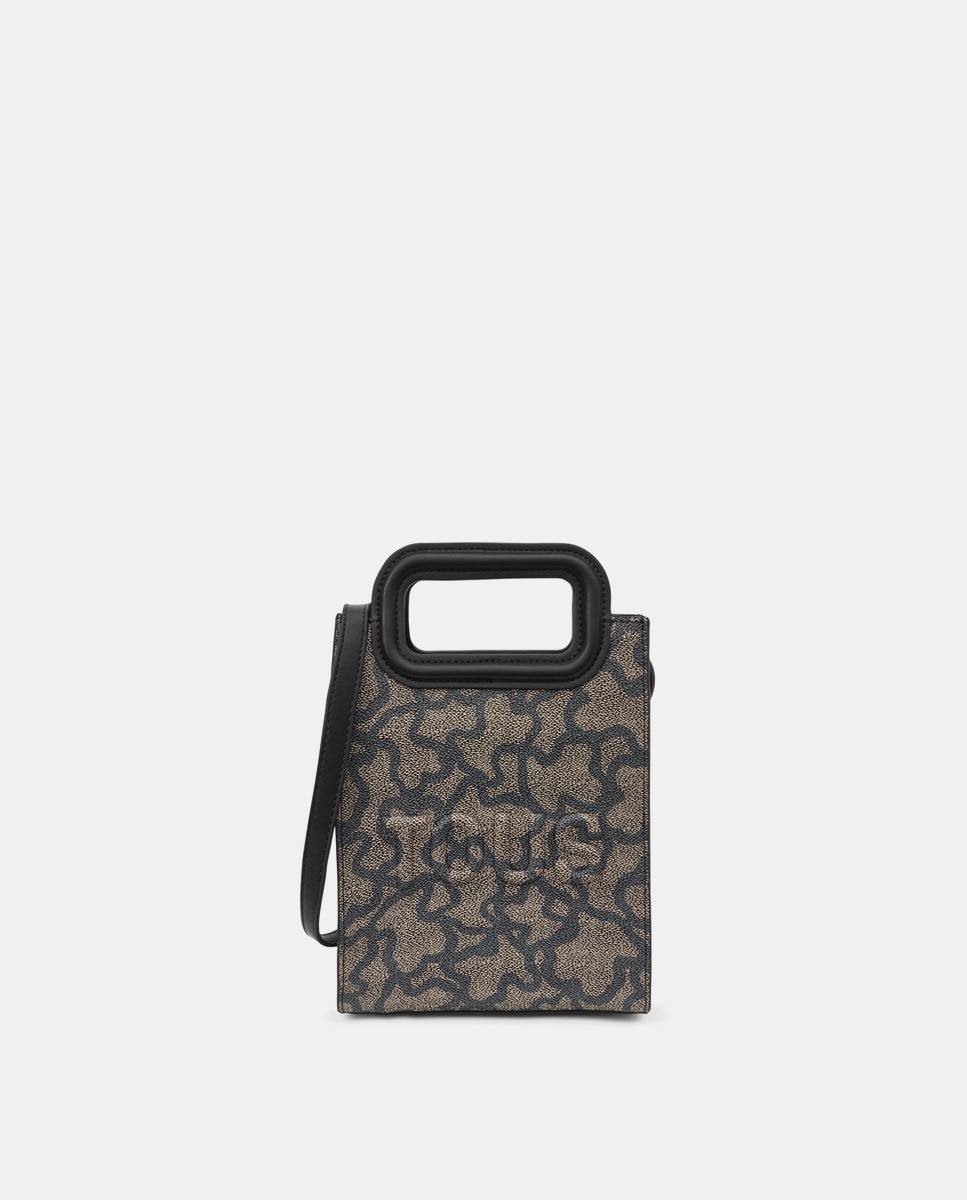 Mala de Mão Pequena Kaos Icon com Estampado de Logótipos - Preto Preto-1