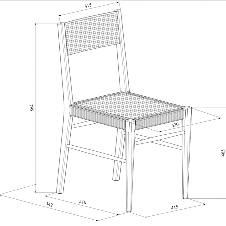 Silla de comedor de madera de nogal y ratán Levi El Corte Inglés · El Corte Inglés · El Corte Inglés
