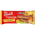 Schokoladen-Turrón gefüllt mit Dinosaurus-Keks Tafel 231 g