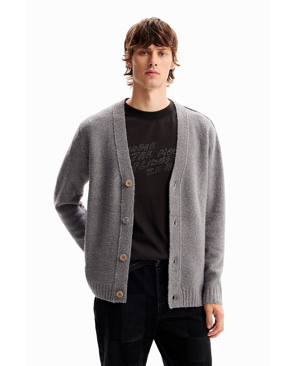 Desigual Homme Maille Et Pulls Pour - Gris Moyen