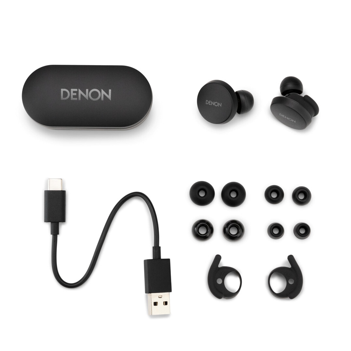Auriculares True Wireless Denon PerL con Bluetooth y ANC negro Negro-3
