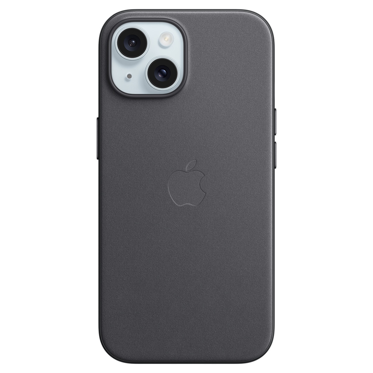 Funda de trenzado fino Negro con MagSafe para el iPhone 15 1