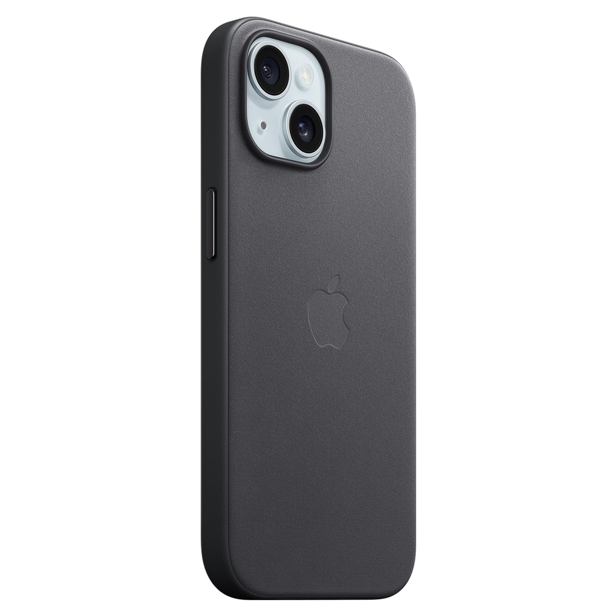 Funda de trenzado fino Negro con MagSafe para el iPhone 15 2