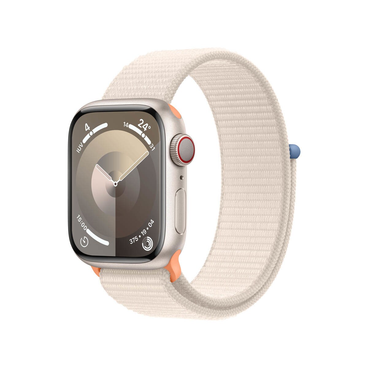 Apple Watch Series 9 GPS + Cellular 41 mm aluminium étoile avec bracelet étoile Sport Loop
