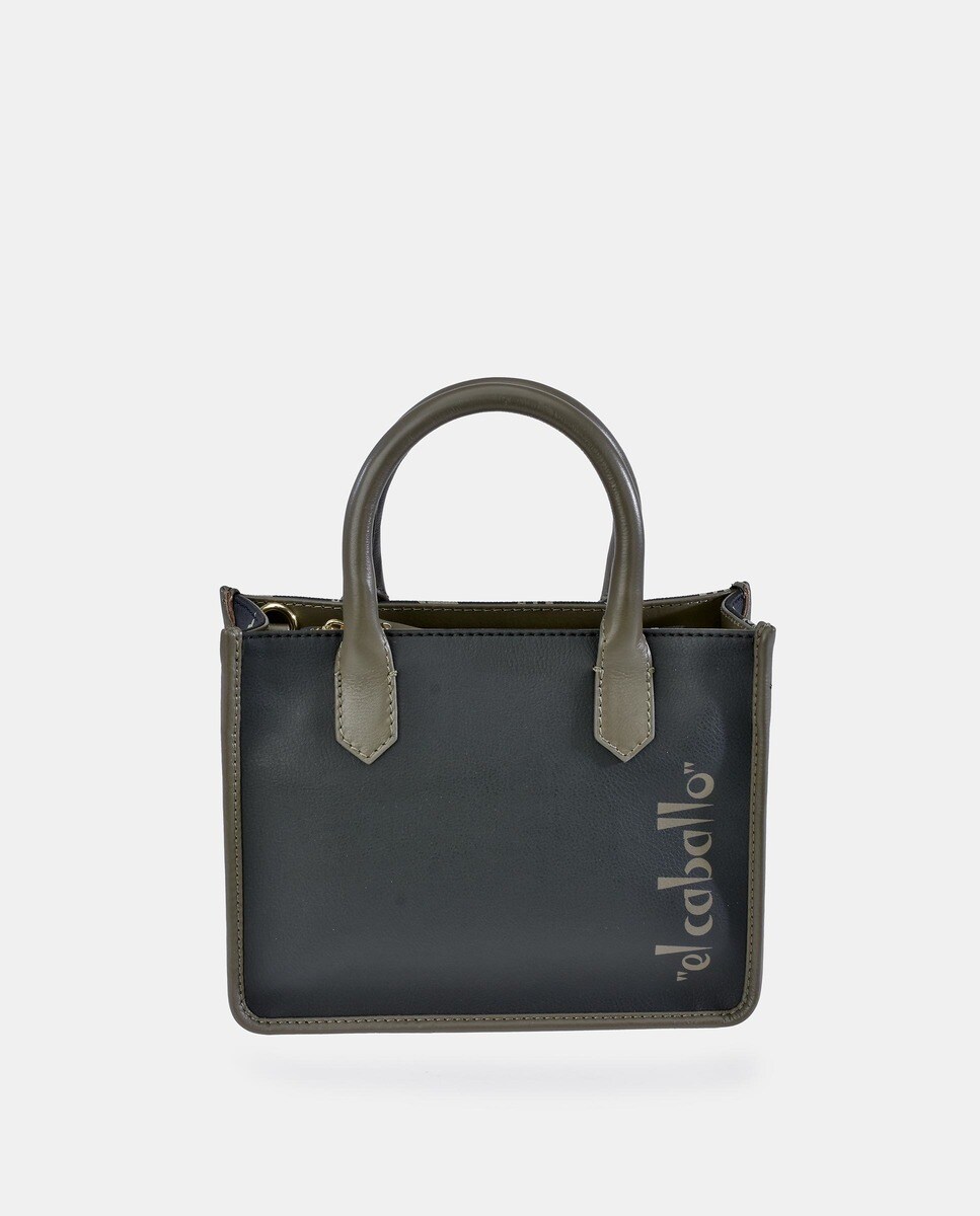 Petit sac tote en toile à détails avec bandoulière amovible