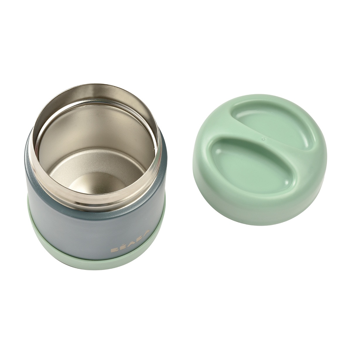 Termo inox isotérmico Béaba Thermo-portion 300ml Verde claro-3