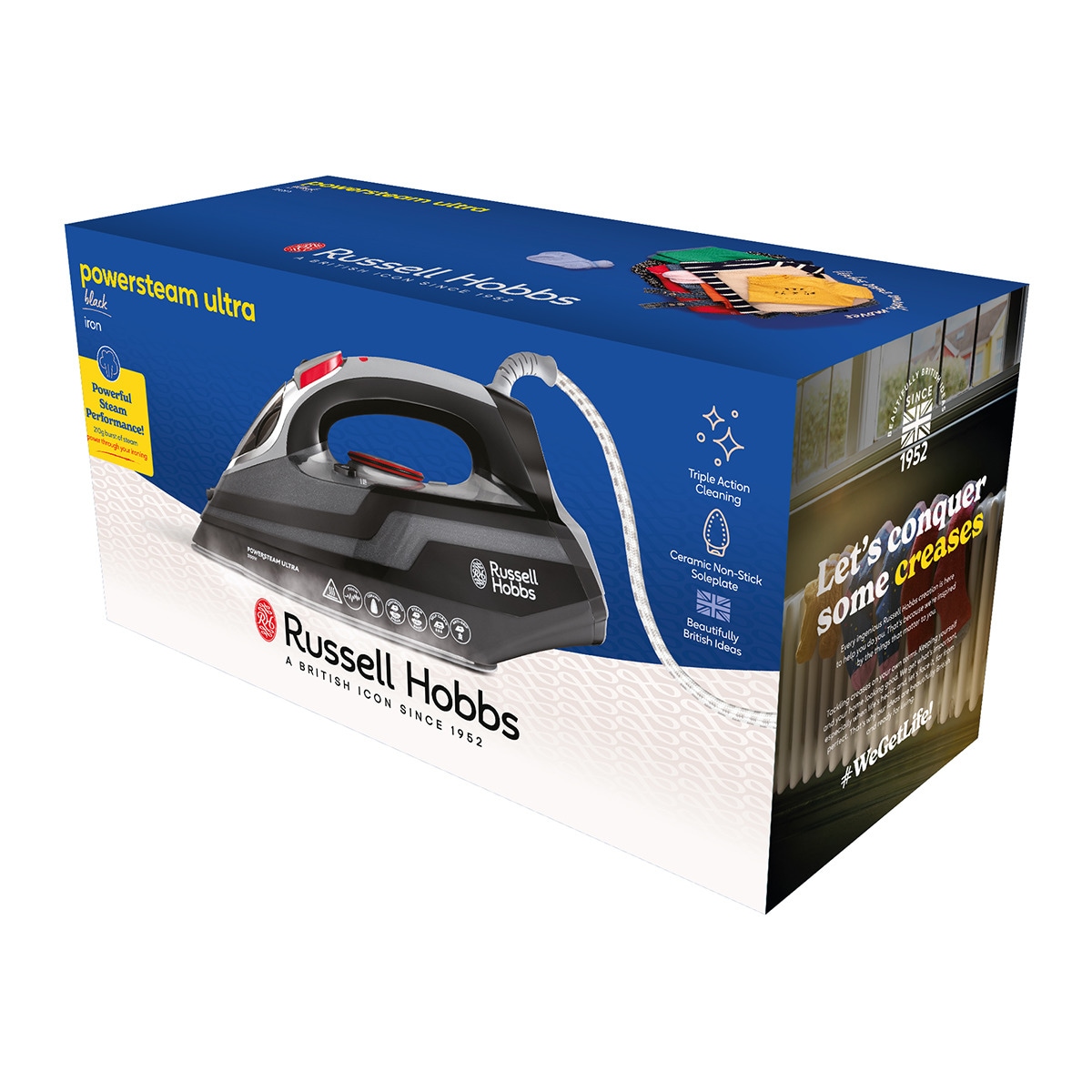 Plancha de vapor Russell Hobbs Power Steam Ultra con suela cerámica Negro-13