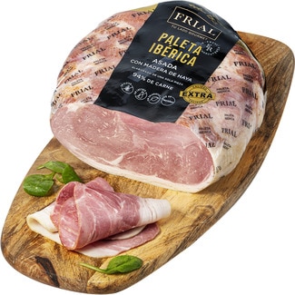 paleta ibérica asada con madera de haya - Frial