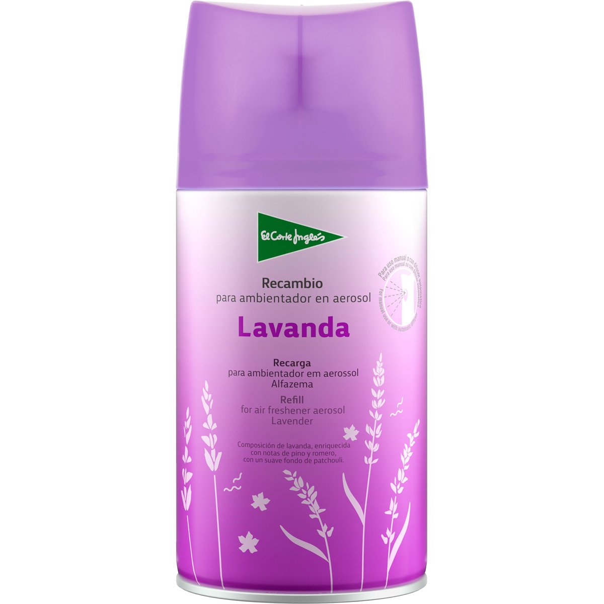 ambientador automático lavanda recambio 250 ml