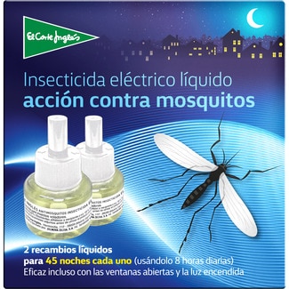 insecticida volador eléctrico líquido antimosquitos recambio 2 unidades - El Corte Ingles