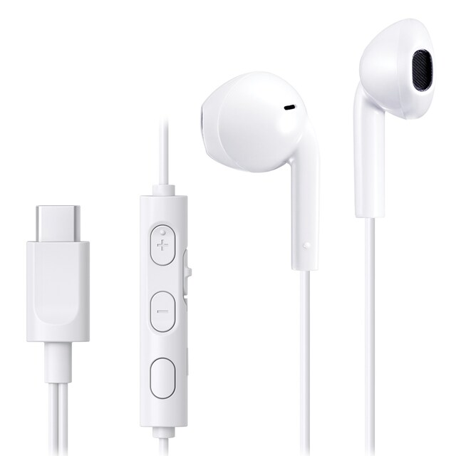 Imagen 0 de Auriculares de botón JVC  HA-FR17UC Earbuds blancos con USB-C