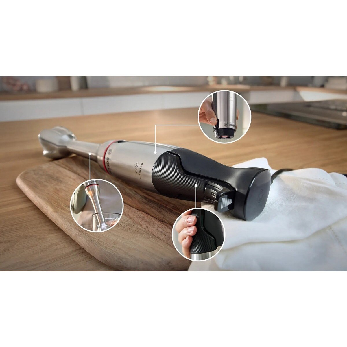Varinha Mágica Bosch Serie 6 MSM6M810 ErgoMaster de 1200 W - Inox Inox-7