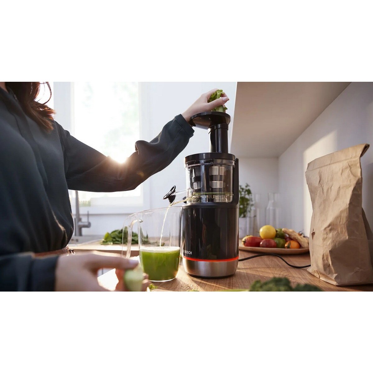 Liquidificador Slow Juicer Bosch MESM731M VitaExtract de 150 W e de 1 Litro - Preto Preto-7