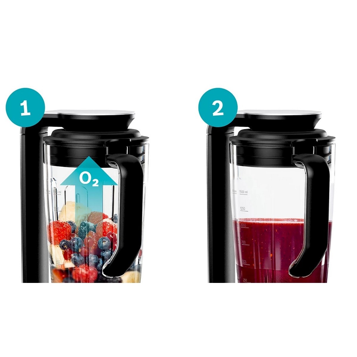 Liquidificador a Vácuo Bosch Serie 8 MMBV625M VitaPower de 1000 W e de 1,5 Litros - Prateado Prateado-8