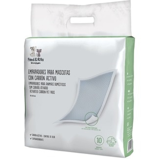 empapadores para perros con carbón activo 60x60 cm envase 10 unidades - Fred&rita
