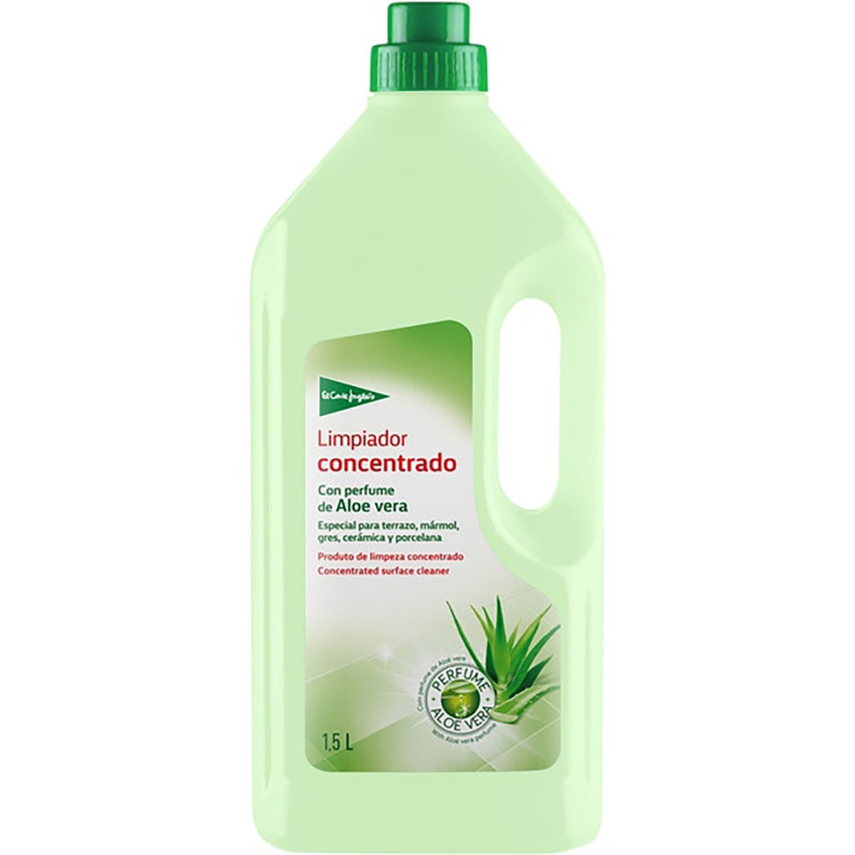 limpiador concentrado con aloe vera especial para terrazo mármol gres cerámica y porcelana botella 1,5 l