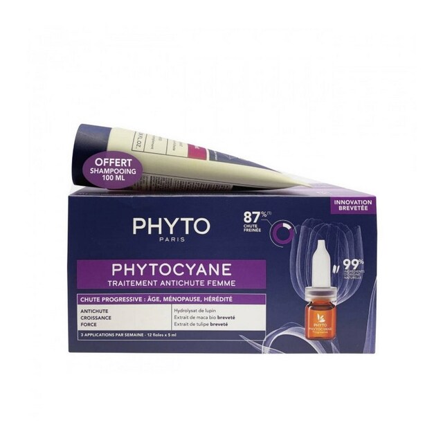 Imagem 0 de Kit Phytocyane Ampolas Mulher Queda Progressiva + Champô