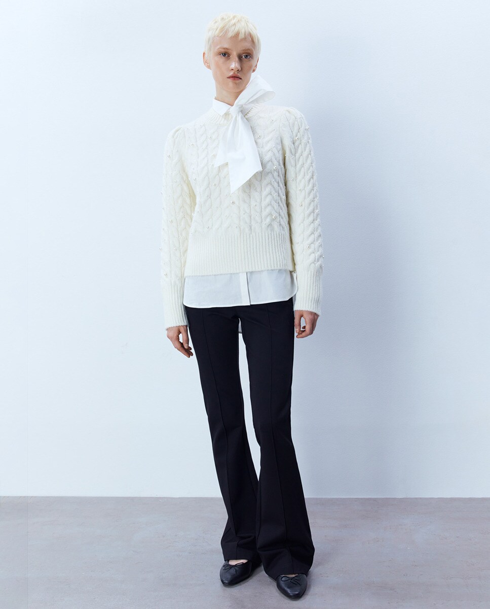 Leggings évasés unis