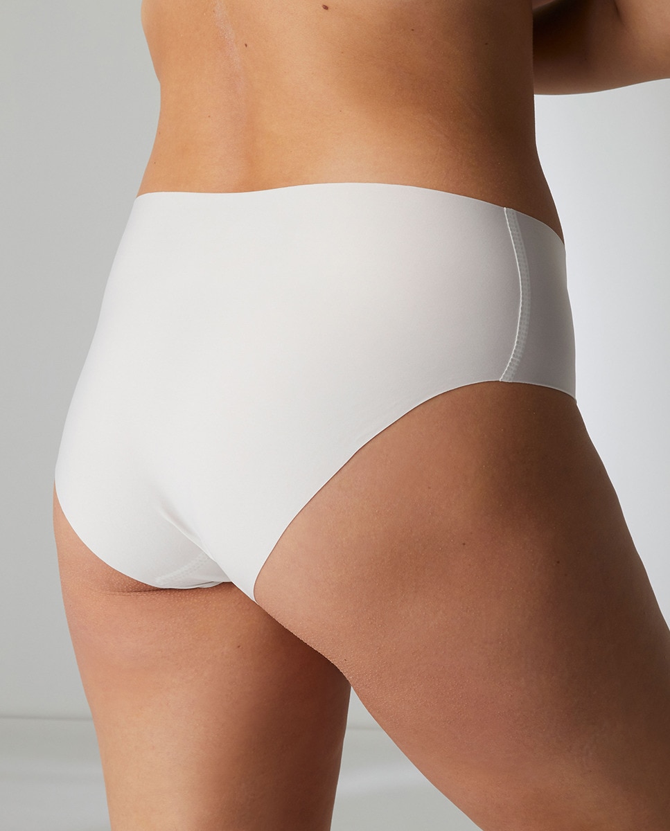 Cueca de Cintura Subida Creme-2