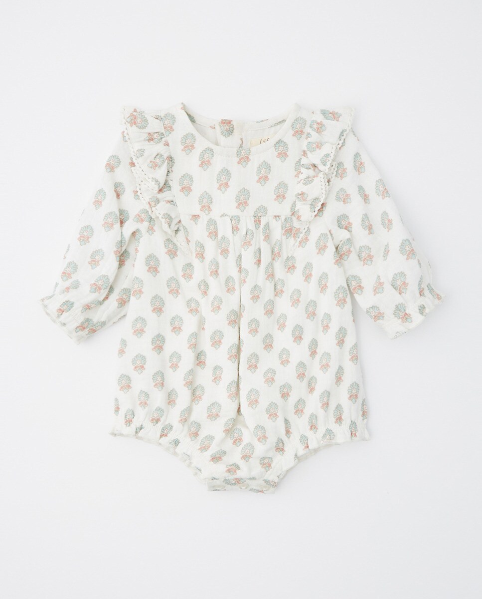 Barboteuse légère brodée