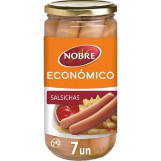 Salsichas Extra Suculentas frasco 350 g - Nobre