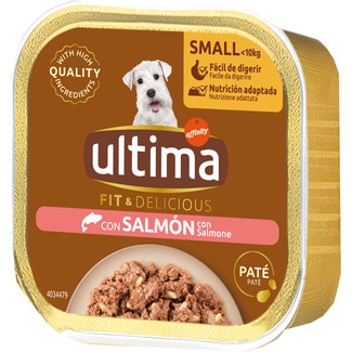 Fit&Delicious comida húmeda para perros minis adultos con salmón tarrina 150 g - Ultima