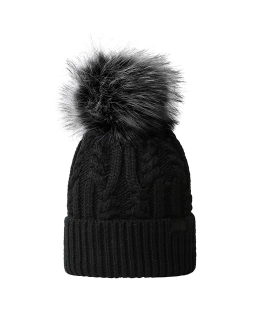 Imagen 0 de Gorro con pompón de pelo sintético oh-mega para mujer
