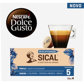 Sical Café Descafeinado 16 cápsulas - Nescafé Dolce Gusto