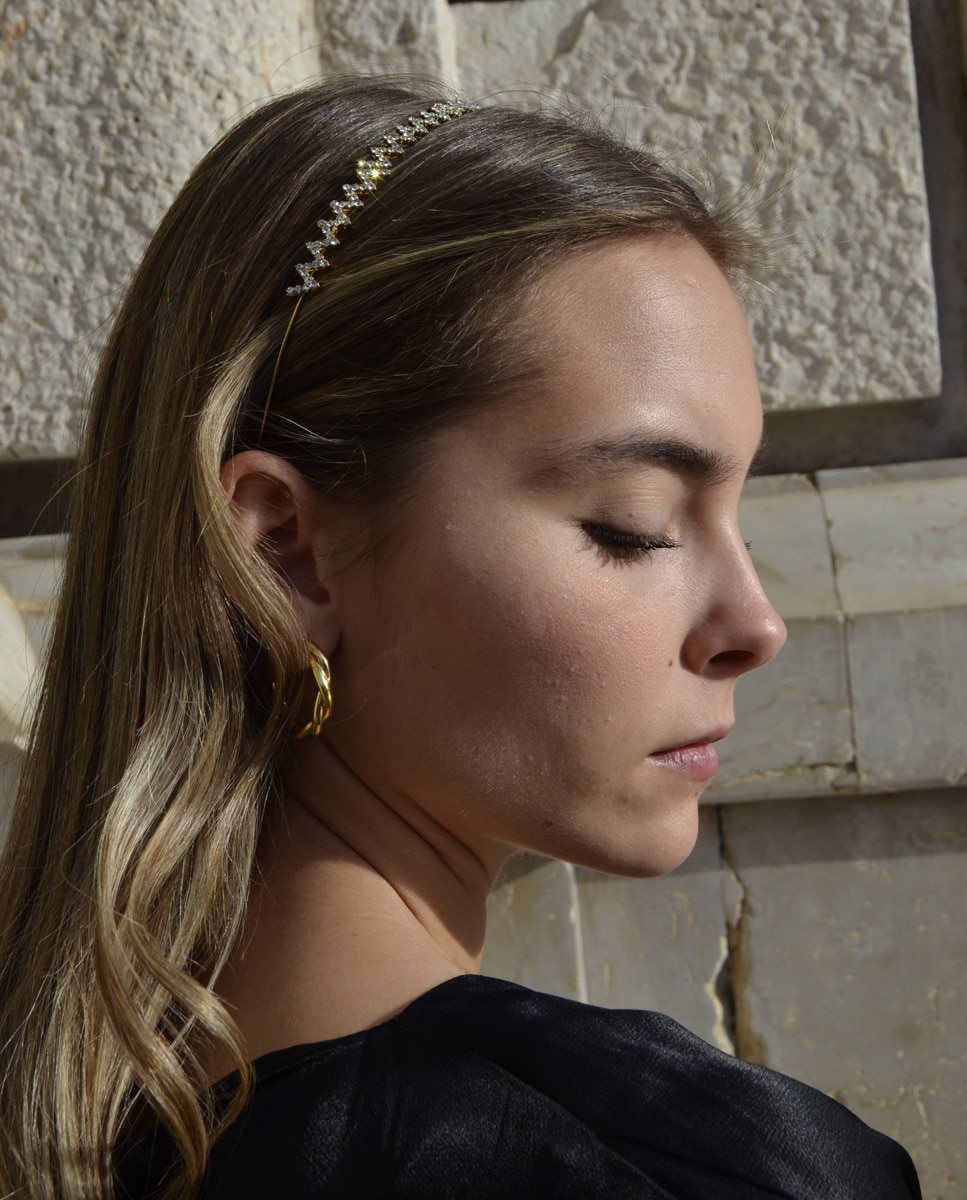 Bandolete com Chevron - Dourado Ouro-4