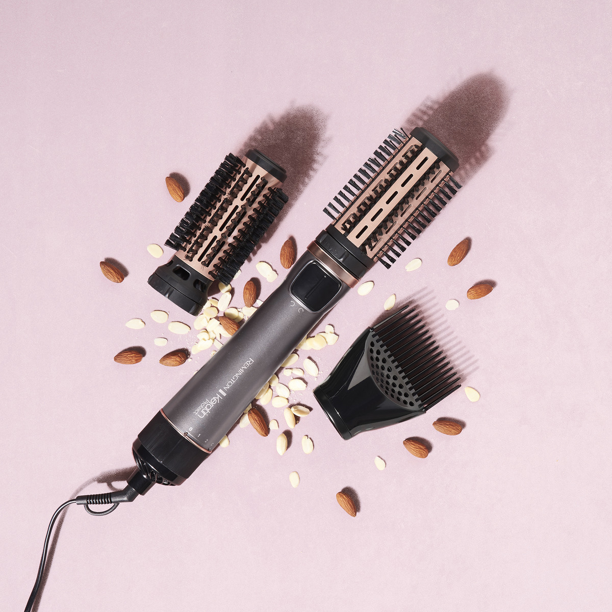Moldeador Remington Keratin Protect con potenciador de raices 12