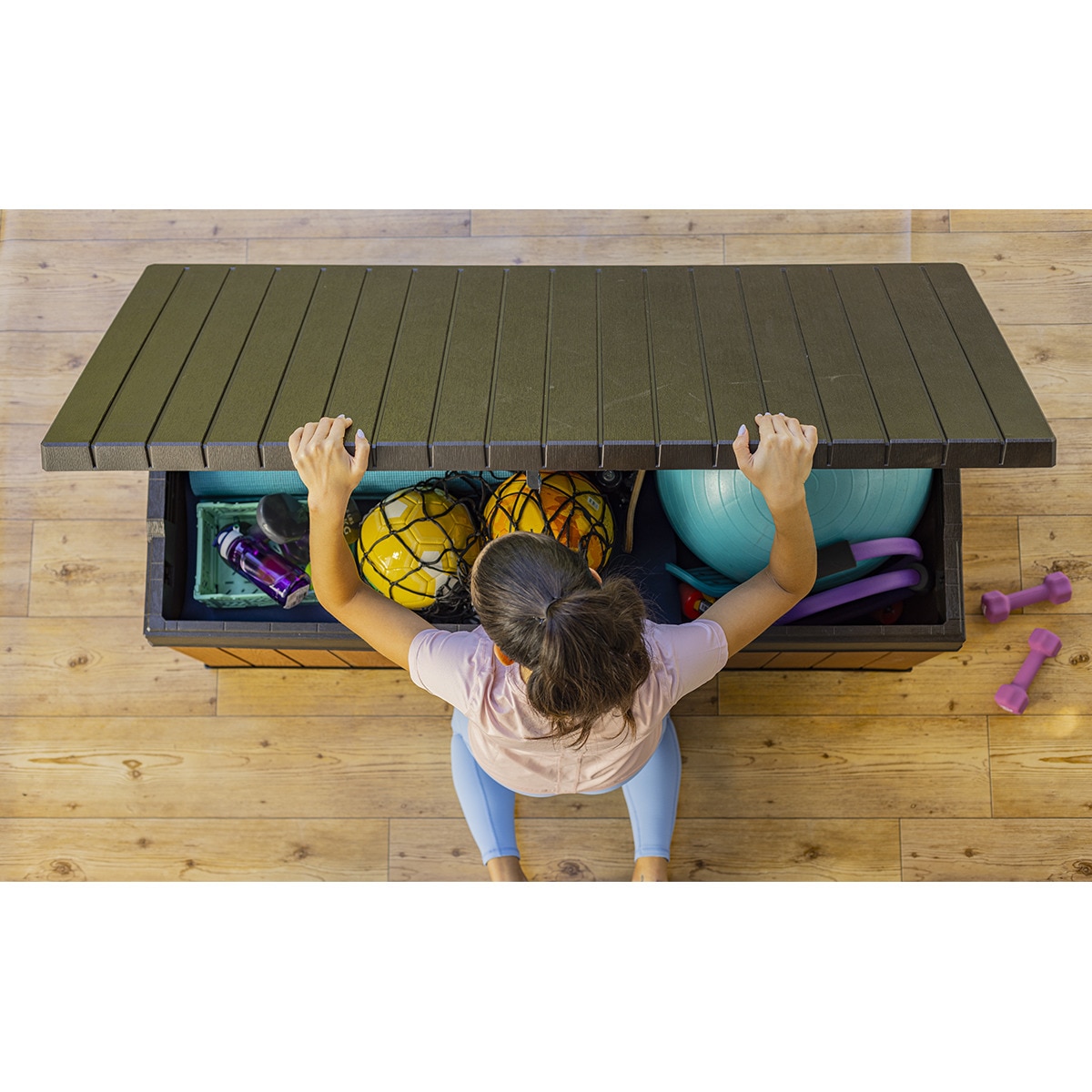 Arcón de resina Darwin 100 380 l Marrón-6