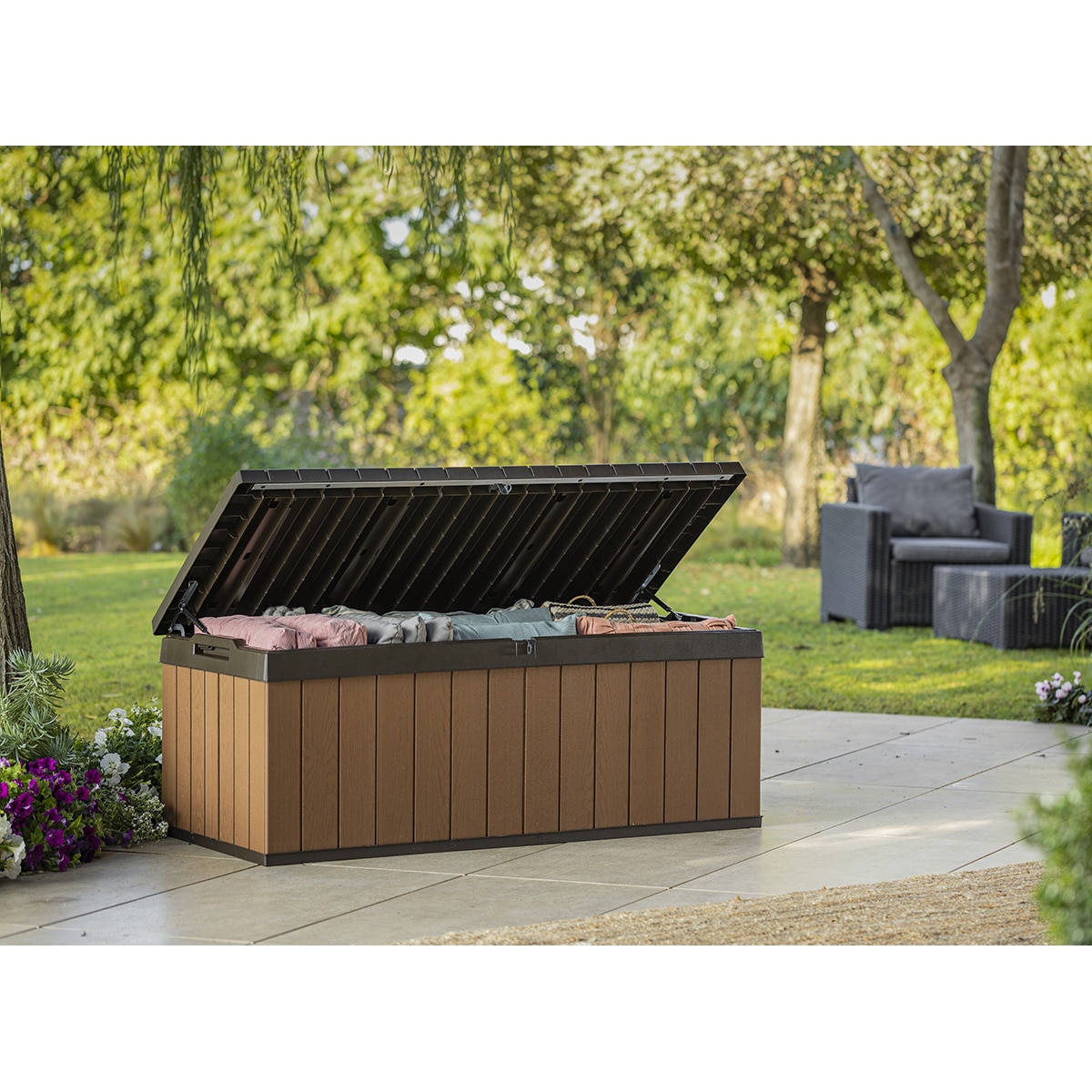 Arcón de resina Darwin 100 380 l Marrón-4