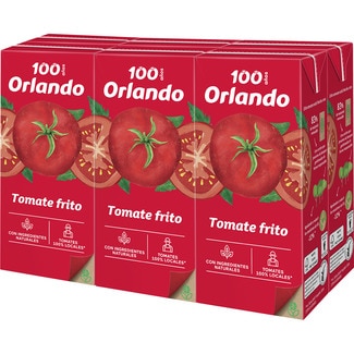 tomate frito sin gluten pack 6 envase 350 g - Orlando